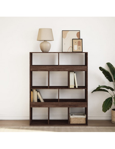 Libreria Rovere Marrone 100x33x125,5 cm in Legno Multistrato