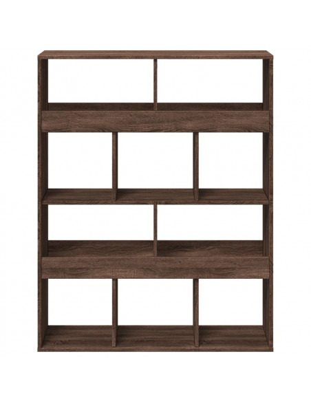 Libreria Rovere Marrone 100x33x125,5 cm in Legno Multistrato
