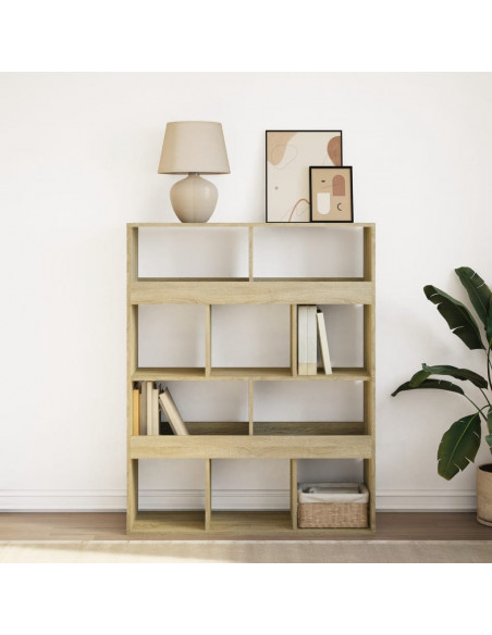 Libreria Rovere Sonoma 100x33x125,5 cm in Legno Multistrato