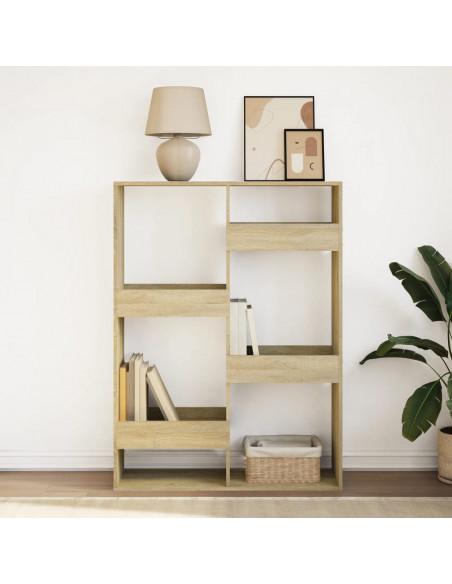 Libreria Rovere Sonoma 100x33x135 cm in Legno Multistrato