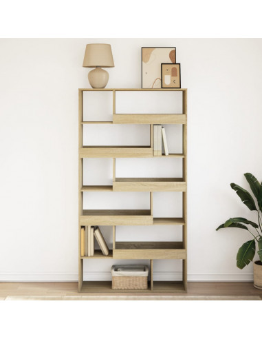 Libreria Rovere Sonoma 100x33x187,5 cm in Truciolato
