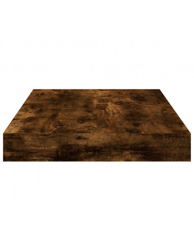 Mensole Parete 4pz Rovere Fumo 40x10x1,5 cm Legno Multistrato