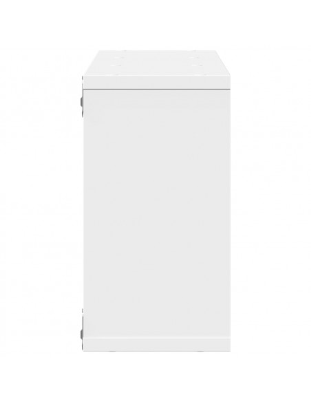 Mobile a Parete 100x16x30 cm Bianco in Legno Multistrato