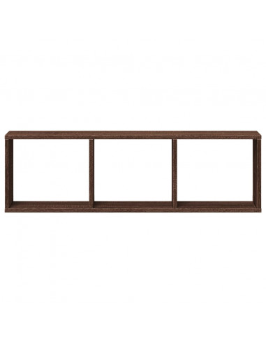 Mobile a Parete 100x16x30cm Rovere Marrone in Legno Multistrato