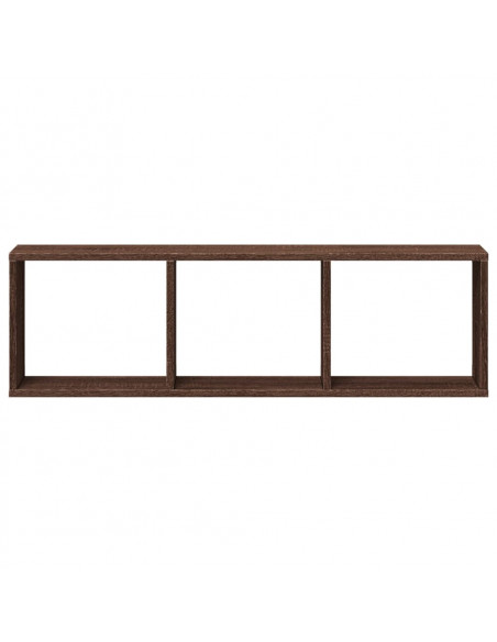 Mobile a Parete 100x16x30cm Rovere Marrone in Legno Multistrato