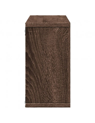 Mobile a Parete 100x16x30cm Rovere Marrone in Legno Multistrato