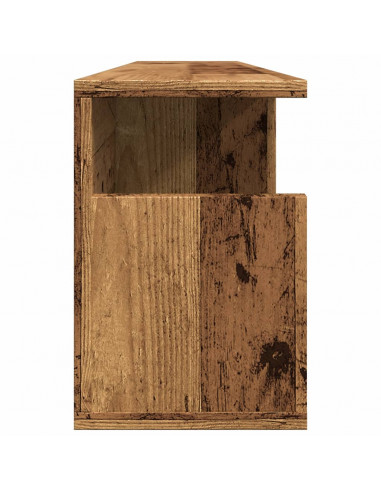 Mobile a Parete 100x20x30 cm Legno Antico in Legno Multistrato