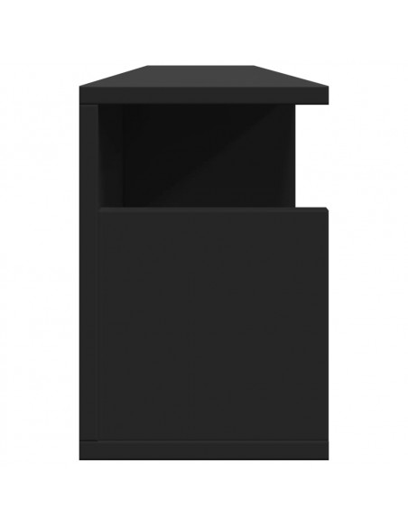 Mobile a Parete 100x20x30 cm Nero in Legno Multistrato