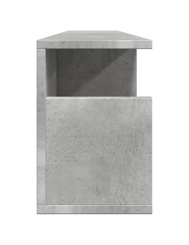 Mobile a Parete 100x20x30cm Grigio Cemento in Legno Multistrato