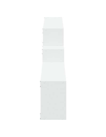 Mobile a Parete 158x18x53 cm Bianco in Legno Multistrato