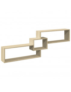 Mobile a Parete 158x18x53 cm Rovere Sonoma in Legno Multistrato 2