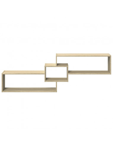 Mobile a Parete 158x18x53 cm Rovere Sonoma in Legno Multistrato