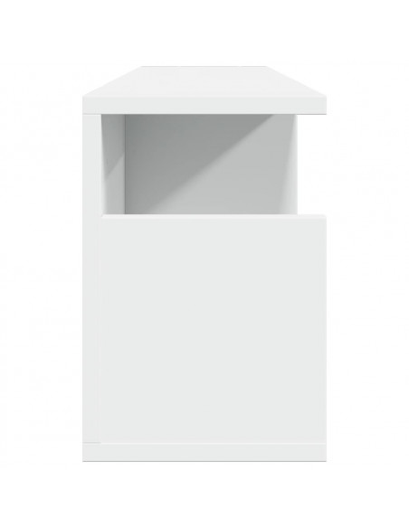 Mobile a Parete 80x20x30 cm Bianco in Legno Multistrato