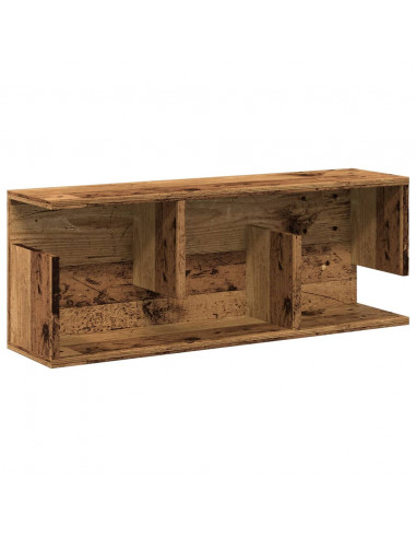 Mobile a Parete 80x20x30 cm Legno Antico in Legno Multistrato