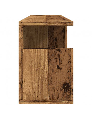 Mobile a Parete 80x20x30 cm Legno Antico in Legno Multistrato