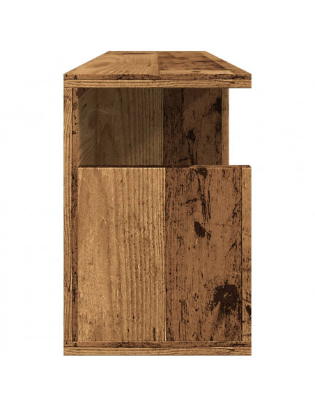 Mobile a Parete 80x20x30 cm Legno Antico in Legno Multistrato