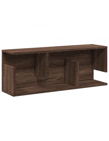 Mobile a Parete 80x20x30 cm Rovere Marrone in Legno Multistrato