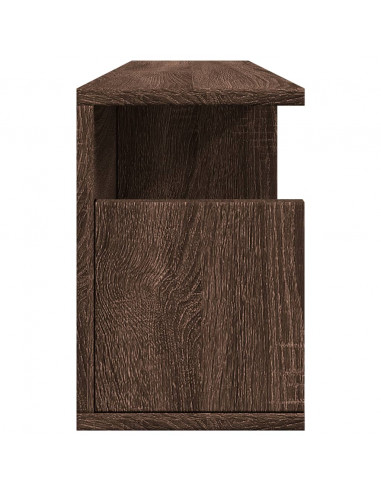 Mobile a Parete 80x20x30 cm Rovere Marrone in Legno Multistrato