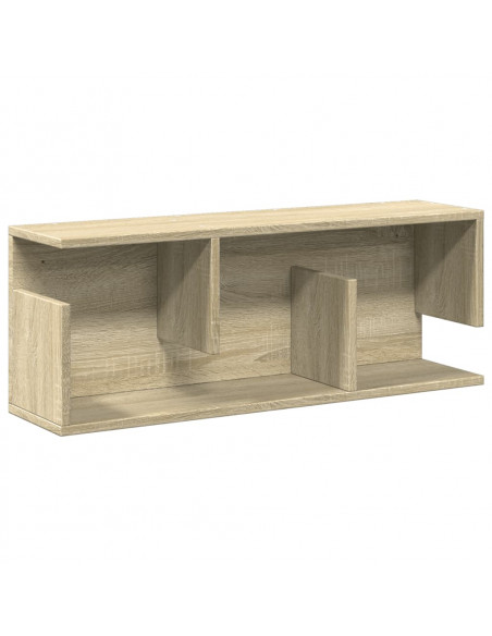 Mobile a Parete 80x20x30 cm Rovere Sonoma in Legno Multistrato