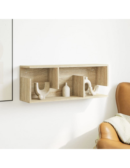 Mobile a Parete 80x20x30 cm Rovere Sonoma in Legno Multistrato