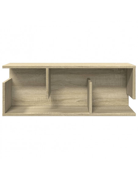 Mobile a Parete 80x20x30 cm Rovere Sonoma in Legno Multistrato