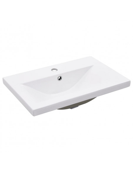 Mobile Bagno e Lavabo Integrato Grigio Sonoma Legno Multistrato
