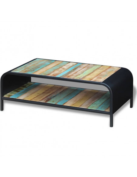 Tavolino da Salotto in Legno Massello di Recupero