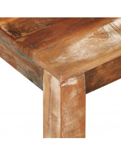 Tavolino da Salotto 55x55x35 cm in Legno Massello di Recupero