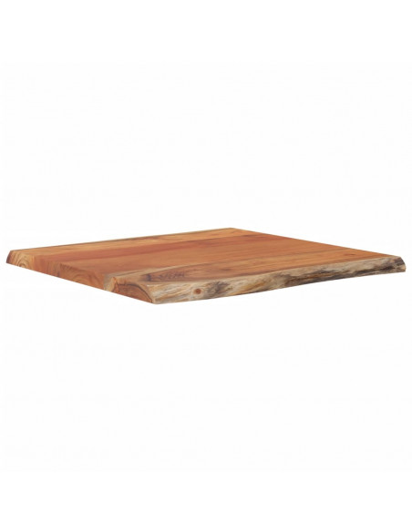 Tavolino 40x40x2,5 cm in Legno Massello di Acacia Bordi Vivi