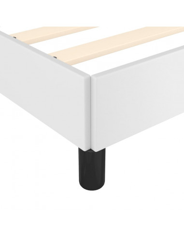 Giroletto con Testiera Bianco 80x200 cm in Similpelle