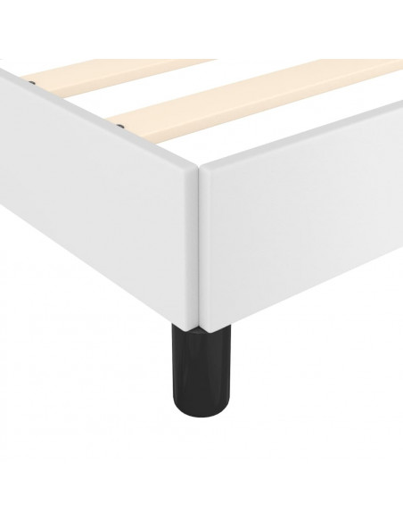 Giroletto con Testiera Bianco 80x200 cm in Similpelle