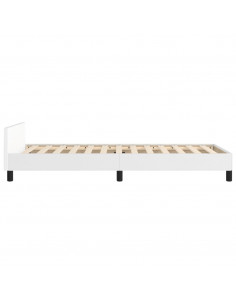 Giroletto con Testiera Bianco 80x200 cm in Similpelle 2