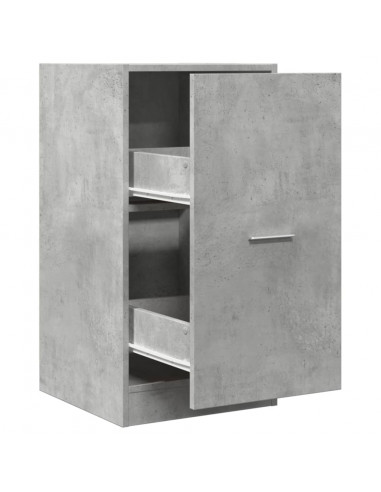 Armadietto da Farmacia Grigio Cemento 40x41x77,5 cm Truciolato