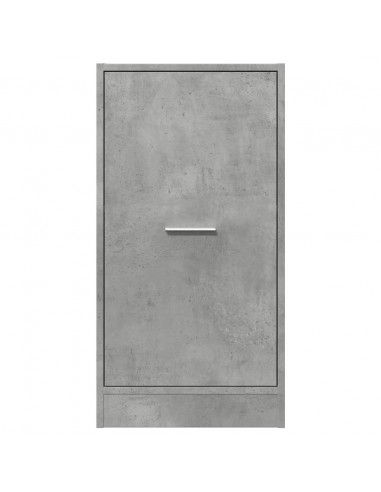 Armadietto da Farmacia Grigio Cemento 40x41x77,5 cm Truciolato