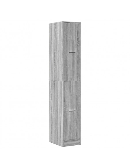 Armadietto da Farmacia Grigio Sonoma 30x41x174,5 cm Truciolato