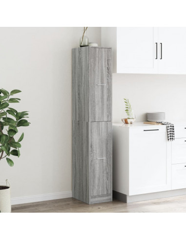 Armadietto da Farmacia Grigio Sonoma 30x41x174,5 cm Truciolato