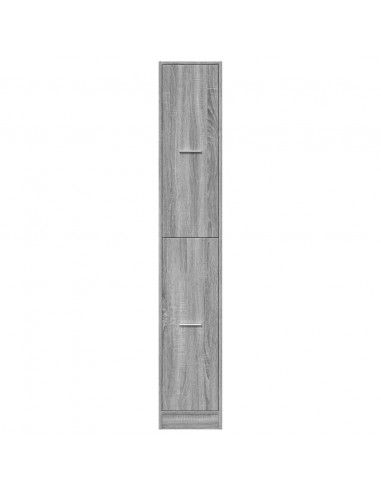 Armadietto da Farmacia Grigio Sonoma 30x41x174,5 cm Truciolato