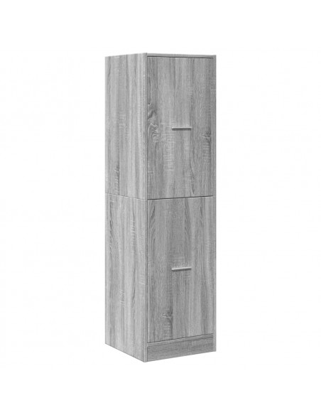 Armadietto da Farmacia Grigio Sonoma 40x41x144,5 cm Truciolato