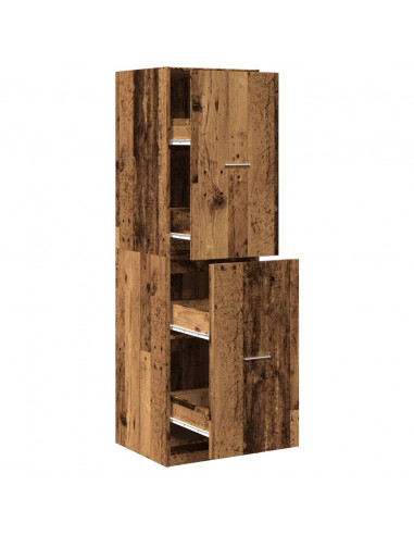 Armadietto da Farmacia Legno Vecchio 40x41x144,5 cm Truciolato