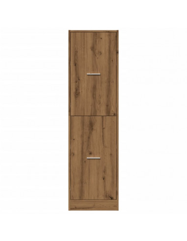 Armadietto da Farmacia Rovere 40x41x144,5 cm in Truciolato