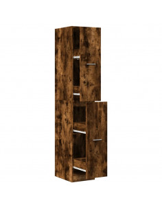 Armadietto da Farmacia Rovere Fumo 30x41x174,5 cm in Truciolato 2