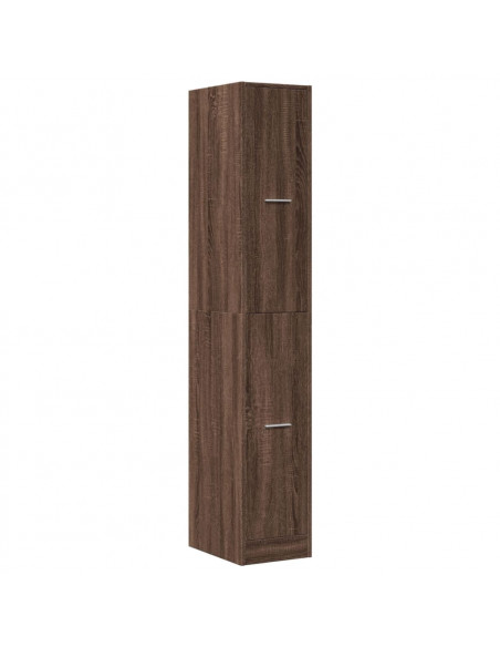Armadietto da Farmacia Rovere Marrone 30x41x174,5 cm Truciolato