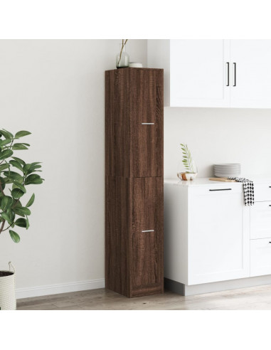Armadietto da Farmacia Rovere Marrone 30x41x174,5 cm Truciolato