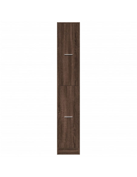 Armadietto da Farmacia Rovere Marrone 30x41x174,5 cm Truciolato