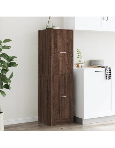 Armadietto da Farmacia Rovere Marrone 40x41x144,5 cm Truciolato