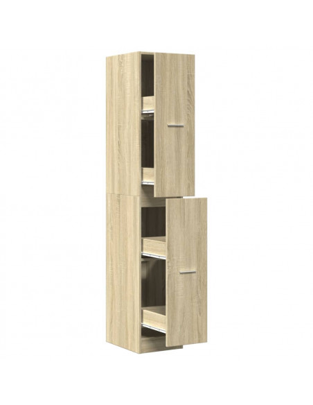 Armadietto da Farmacia Rovere Sonoma 30x41x174,5 cm Truciolato