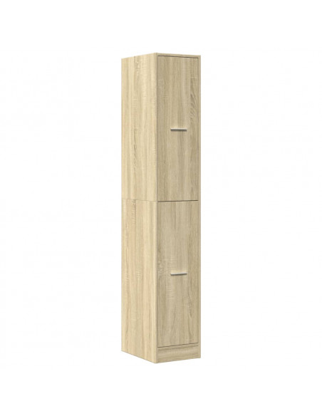 Armadietto da Farmacia Rovere Sonoma 30x41x174,5 cm Truciolato