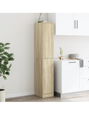 Armadietto da Farmacia Rovere Sonoma 30x41x174,5 cm Truciolato