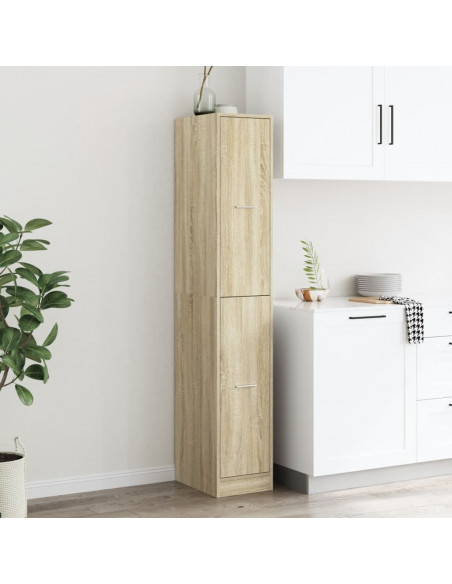 Armadietto da Farmacia Rovere Sonoma 30x41x174,5 cm Truciolato