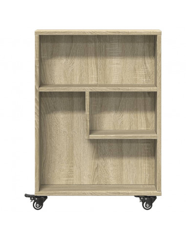 Carrello Stretto Rovere Sonoma 48x13x68 cm in Truciolato